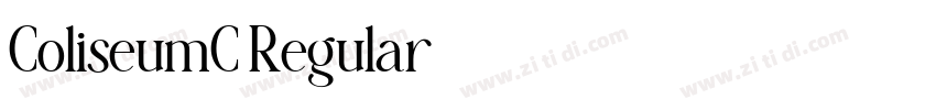 ColiseumC Regular字体转换 ColiseumC Regular字体转换
